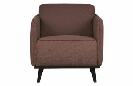 WOOOD Premium Statement Fauteuil Met Arm BoucL&Egrave; Coffee