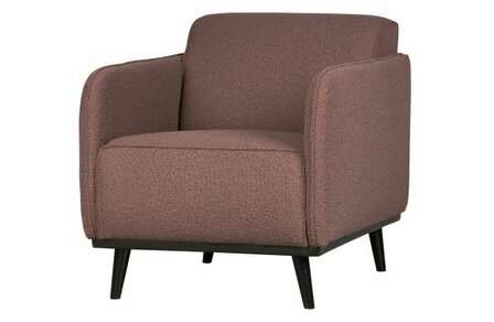 BePureHome Statement Fauteuil Met Arm BoucL&Egrave; Coffee