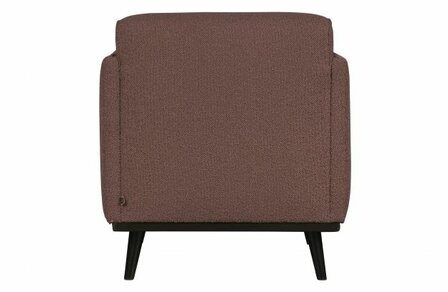 WOOOD Premium Statement Fauteuil Met Arm BoucL&Egrave; Coffee
