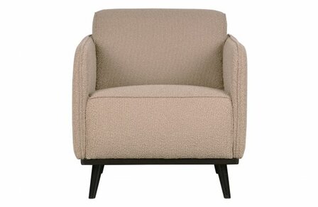 WOOOD Premium Statement Fauteuil Met Arm BoucL&Egrave; Beige