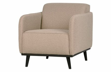 WOOOD Premium Statement Fauteuil Met Arm BoucL&Egrave; Beige