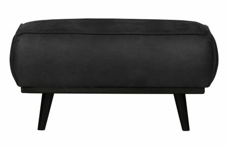 WOOOD Premium Statement Hocker Suedine Zwart