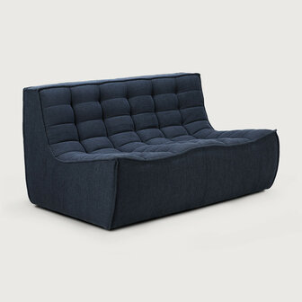 Ethnicraft N701 sofa - 2 seater - Graphite