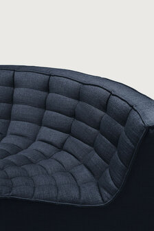 Ethnicraft N701 sofa - round corner - graphite