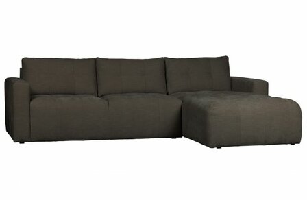 Vtwonen Bar Chaise Longue Geweven Stof Rechts Antraciet