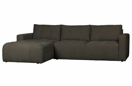 Vtwonen Bar Chaise Longue Geweven Stof Links Antraciet