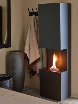 Tenderflame Indie wandhaard black aluminium