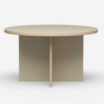 HKLIVING Dining table, cream, round 130cm 