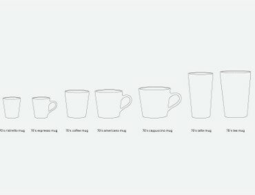 HKLIVING 70s ceramics: ristretto mugs, Good vibes (set of 4)