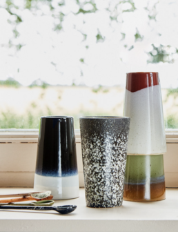 HKLIVING 70s ceramics latte mug peat