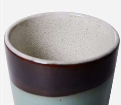 HKLIVING 70s ceramics latte mug patina
