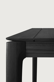 Ethnicraft Bok Outdoor Dining Table varnished teak black rectangular 162cm