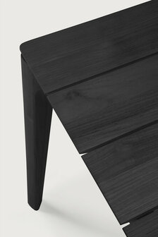Ethnicraft Bok Outdoor Dining Table varnished teak black rectangular 200cm