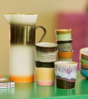 HKliving 70s ceramics: coffee mug Swinging