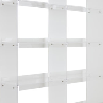 HKLIVING Modular acrylic cabinet 240 cm clear