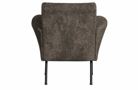 WOOOD Essentials Muse Fauteuil Grof Geweven Stof Grijs/Bruin