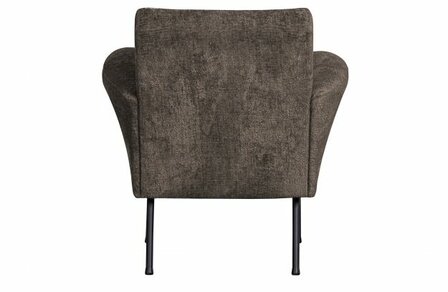 Bepurehome Muse Fauteuil Grof Geweven Stof Grijs/Bruin