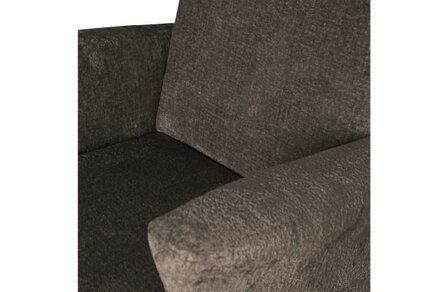 WOOOD Essentials Muse Fauteuil Grof Geweven Stof Grijs/Bruin