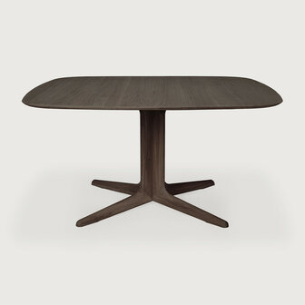 Ethnicraft Corto Dining Table Varnished Oak Brown Square