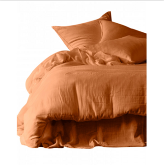 HAOMY duvet cover Dili caramel 240x220cm