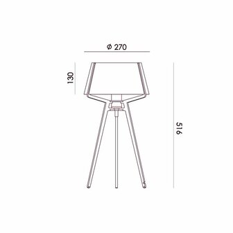 Tonone Bella table smokey black aluminium