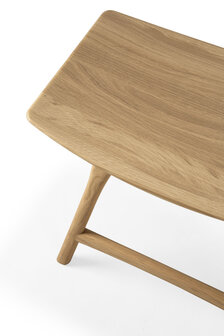 Ethnicraft Oak Osso stool low hardwax oil finish.