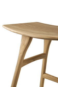 Ethnicraft Oak Osso stool low hardwax oil finish.