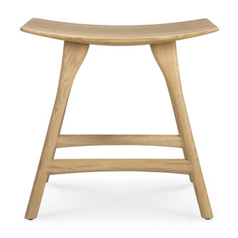 Ethnicraft Oak Osso stool low hardwax oil finish.