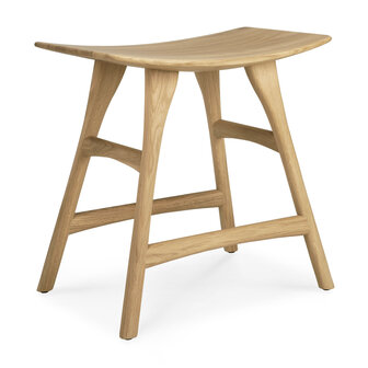 Ethnicraft Oak Osso stool low hardwax oil finish.