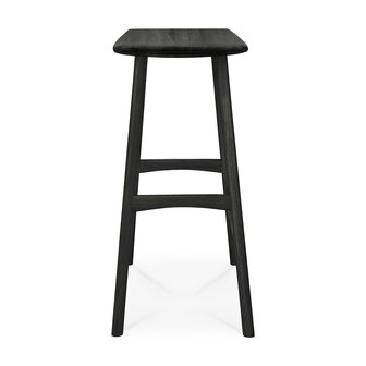 Ethnicraft Oak Osso counter stool varnished oak black