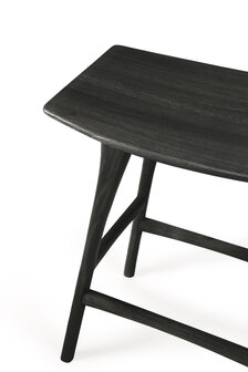 Ethnicraft Oak Osso counter stool varnished oak black