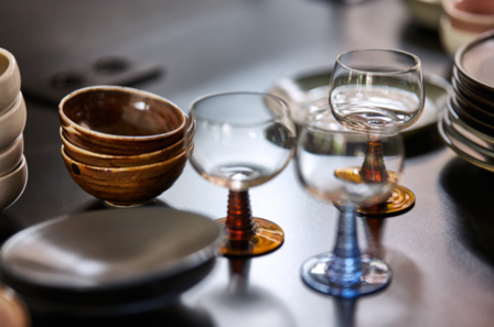 HKLIVING Chef ceramics: dessertschaal rustiek bruin