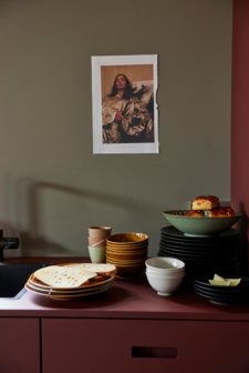 HKLIVING Kaoto ceramics: Japans eetbord bruin