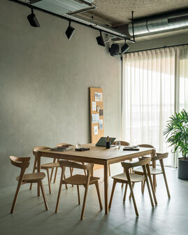 Ethnicraft Bok dining table oak square 140x140