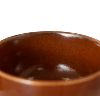 HKLIVING Chef ceramics: schaaltje, gebrand oranje 