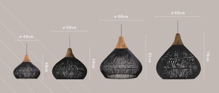 dBodhi Bell lamp Charcoal 50 cm