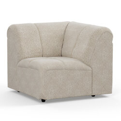 Hkliving Wave couch: Element Corner, Corduroy Rib, Boucle Cream