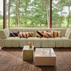 Hkliving Wave couch: Element Right High Arm, Corduroy Rib, Hay