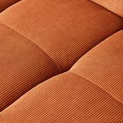 Hkliving Wave couch: Element Right High Arm, Corduroy Rib, Dust Orange