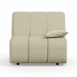 Hkliving Wave couch: Element Right Low Arm, Corduroy Rib, Hay