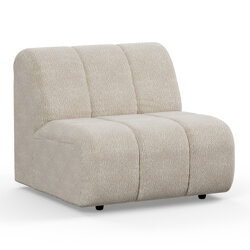 kliving Wave couch: Element Middle, Corduroy Rib, Boucle Cream