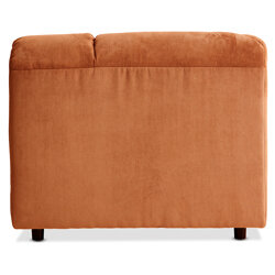 Hkliving Wave Couch Element Left Divan Corduroy Rib Dusty Orange 