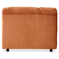 Hkliving Wave Couch Element Right Divan Corduroy Rib Dusty Orange 