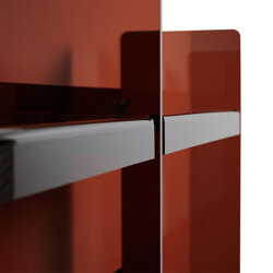 HKliving Acrylic Cabinet 160cm Smokey Brown