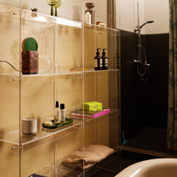 HKLIVING Acrylic Cabinet 160cm Clear