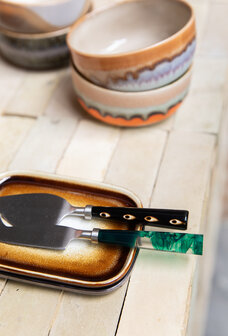 HKLIVING 70s ceramics: Small trays, mojave (set of 2)
