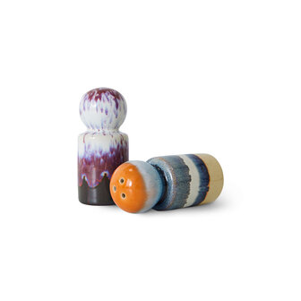 HKLIVING 70s ceramics: pepper &amp; salt jar, stargaze