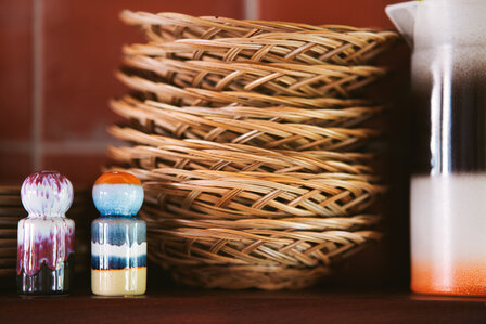 HKLIVING 70s ceramics: pepper &amp; salt jar, stargaze