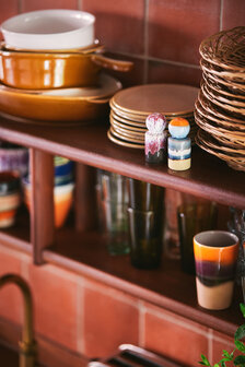 HKLIVING 70s ceramics: pepper &amp; salt jar, stargaze