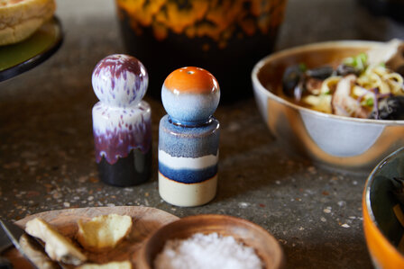 HKLIVING 70s ceramics: pepper &amp; salt jar, stargaze